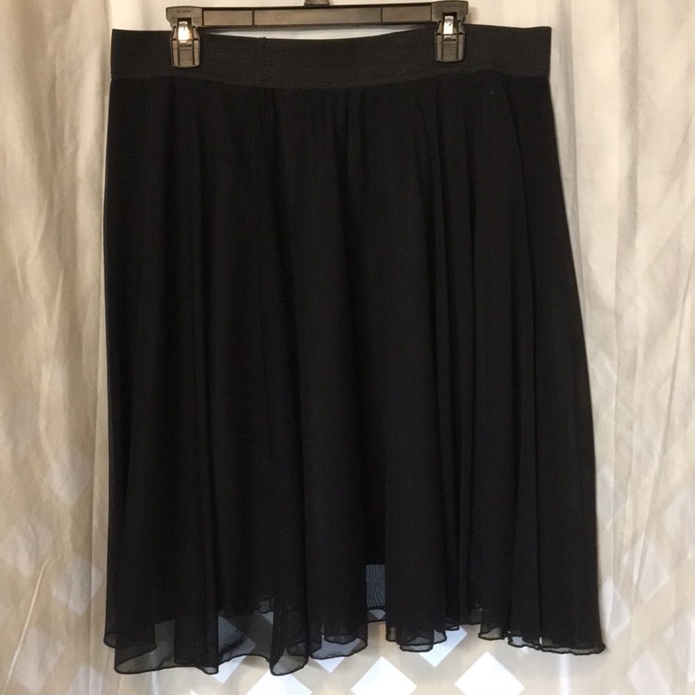 Black tule skirt.